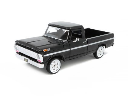 Ford F-100 Pick-Up 1969 černá 1:24 - MOTORMAX  Ford F100 Pick-Up 1969 - kovový model auta