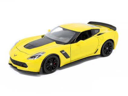 Chevrolet Corvette Z06 2017 1:24 - Welly  Chevrolet Corvette Z 06 2017 - kovový model auta