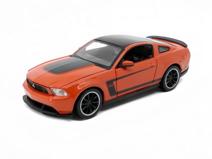 Ford Mustang Boss 302 oranžový 1:24 - Maisto  Ford Mustang Boss 302 2011 - kovový model auta