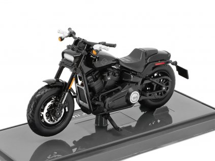 Harley Davidson Fat Bob 114 2022 černá motorka 118 Maisto (3)