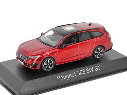 Peugeot 308 SW GT 2021 červená 143 NOREV (3)