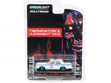 Ford LTD Crown Victoria 1983 Police Terminator 2 (1991) zelené disky 164 GreenLight