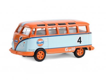 Volkswagen Samba Bus 1964 Gulf 164 GreenLight (1)