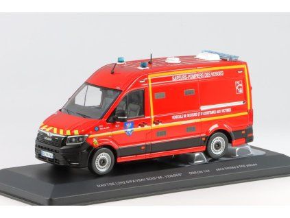 MAN TGE L2H2 GIFA VSAV SDIS 88 Hasičské 1:43 - ODEON  MAN TGE L2H2 - kovový model