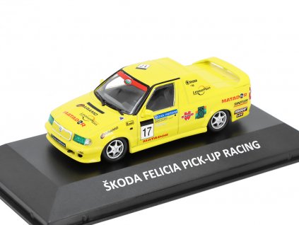 Škoda Felicia Pick up Racing 143 Kaleidoskop slavných vozů časopis s modelem #82 (1)