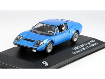 Ligier JS2 Coupe 1972 1:43 modrá - TRIPLE9  Ligier JS2 - kovový model