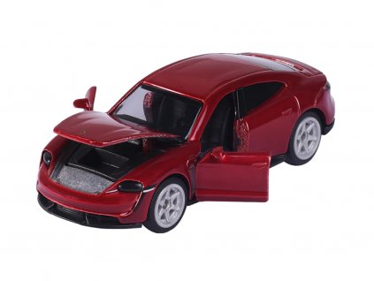 Porsche Taycan Turbo S červená 164 Majorette (2)