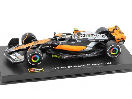 McLaren F1 MCL60 P2 British GP #4 L. Norris 2023 143 Bburago (2)