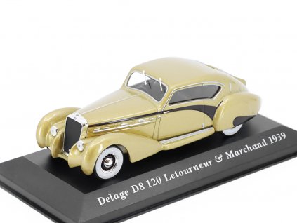 Delage D8 120 Letourneur & Marchand 1939 143 Altaya časopis s modelem (3)