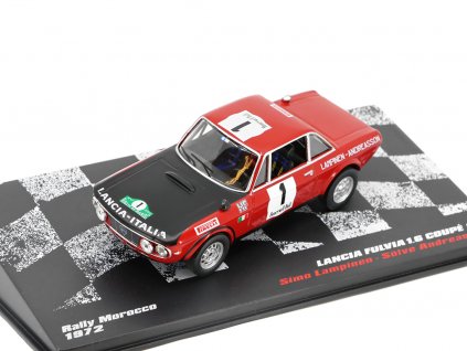 Lancia Fulvia 1.6 Coupe HF Rally Morocco 1972 143 DeAgostini časopis s modelem #55 (2)