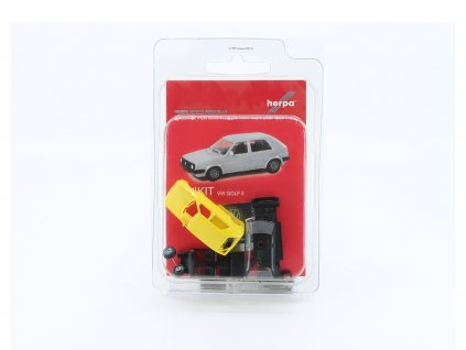 Volkswagen Golf II žlutá Minikit 187 Herpa stavebnice