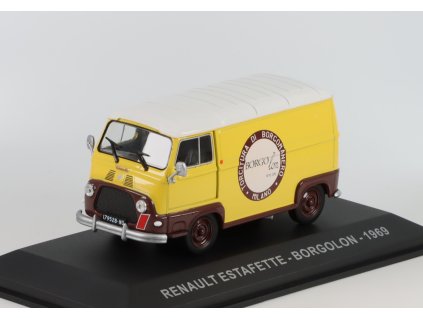 Renault Estafette Borgolon 1969 1:43 - Hachette časopis s modelem  Renault Estafette - kovový model