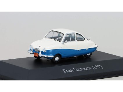 Bambi Microcoupe 1962 1:43 - časopis s modelem  Bambi Microcoupe 1962 - kovový model auta