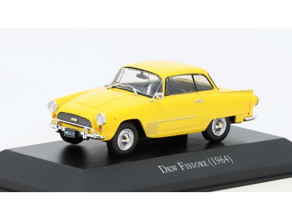 DKW Fissore 1964 1:43 - časopis s modelem  DKW Fissore - kovový model