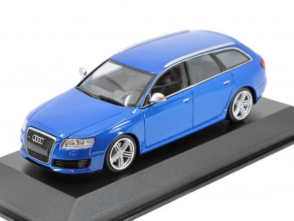 Audi RS6 Avant 2007 modrá 143 Minichamps (2)