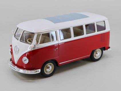 Volkswagen T1 Bus 1963 červená 124 Welly (2)