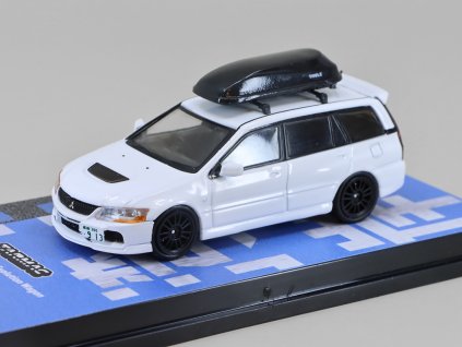 Mitsubishi Lancer Evolution Wagon bílá 164 Tarmac models (2)