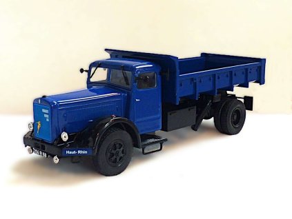 Berliet GDM10W 1949 Sklápěč 1:43 - Hachette časopis s modelem  Berliet GDM10W 1949 - kovový model auta