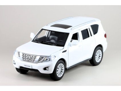 Nissan Patrol Y62 bílá 1:32 - Tayumo  Nissan - kovový model