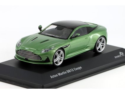 Aston Martin DB12 Cope 2023 zelená 1:43 - Solido  Aston Martin DB12 - kovový model