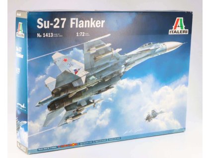 Letadlo SU-27 Flanker 1:72 - stavebnice KIT Italeri  SU-27 Flanker - Model KIT