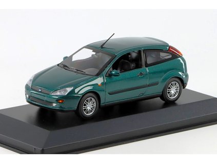 Ford Focus 1998 zelená 1:43 - Minichamps  Ford Focus - kovový model
