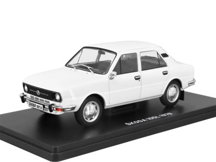 Škoda 105L 1978 124 časopis Nezapomenutelné auta #71 s modelem (2)