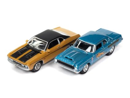 Dodge 330 Tribute 1964 + Dodge Demon GSS 1971 164 Johnny Lightning (4)