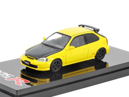 Honda Civic Type R (EK9) 1997 žlutá 164 Hobby Japan (2)