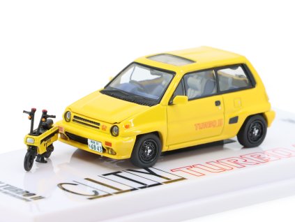 Honda City Turbo II + Motocompo 164 INNO Models (2)