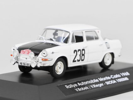 Škoda 1000MB Rallye Automobile Monte Carlo 1968 #238 V. Bobek V. Rieger 143 Model Depo (2)