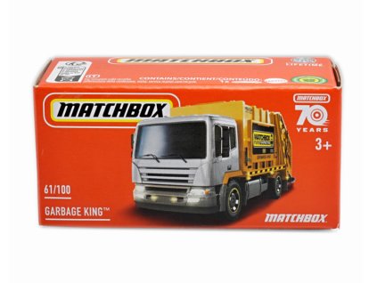Garbage King Popelářský vůz žlutý 164 MATCHBOX