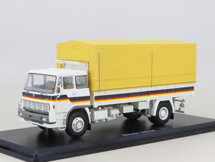 Škoda LIAZ 100.05 s plachtou bílá / žlutá 1:43 - Premium ClassiXXs  Škoda LIAZ 100.05 - kovový model