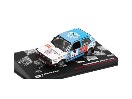 Volkswagen Golf GTI 16V #7 Eriksson Diekmann Rallye Monte Carlo 1987 143 Rallye automobily polský časopis s modelem #30 (1)