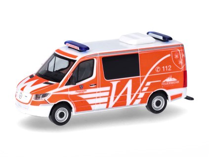 Mercedes Benz Sprinter '18 Fire Feuerwehr Wiesbaden Hasiči 187 Herpa (3)