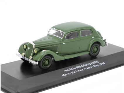 Hotchkiss 686 Cabourg 1936 Marine Nationale France 1940 143 časopis Vojenské automobily s modelem #3 (2)