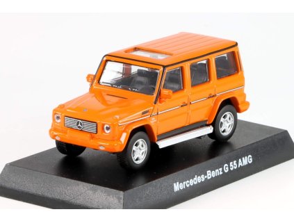 Mercedes-Benz G55 AMG oranžová 1:64 - Kyosho  Mercedes-Benz AMG - kovový model