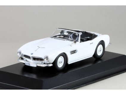 BMW 507 Cabriolet 1957 bílá 1:43 - Maxichamps  BMW 507 - kovový model
