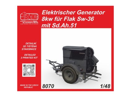 Elektrický generátor 8kw pro Flak Sw 36 s Sd.Ah.51 148 Special Hobby