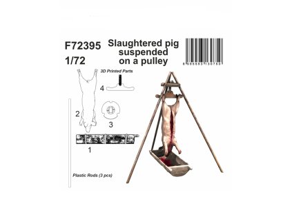 Figurka Slaughtered pig suspended on a pulley 172 Special Hobby