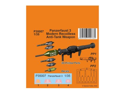 Panzerfaust 3 Modern Recoilless Anti tank Weapon 135 Special Hobby
