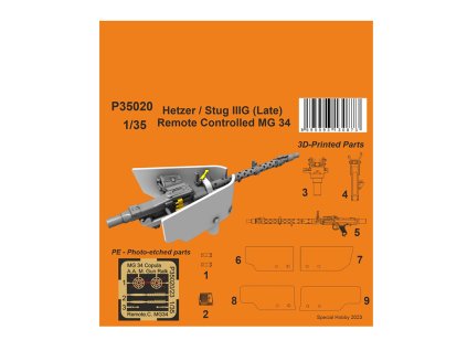 Hetzer Stug IIIG (Late) Remote Controlled MG 34 135 Special Hobby