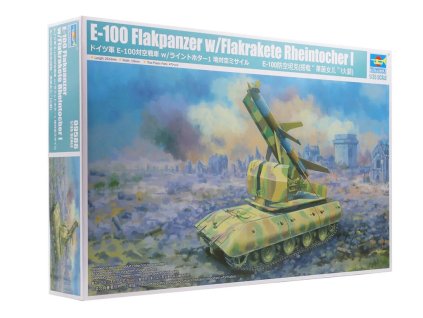 E 100 Flakpanzer wFlakrakete Rheintocher I 135 Trumpeter stavebnice