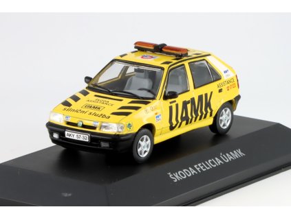 Škoda Felicia ÚAMK 1:43 - Kaleidoskop slavných vozů časopis s modelem #97  Škoda Felicia UAMK - kovový model auta 1/43