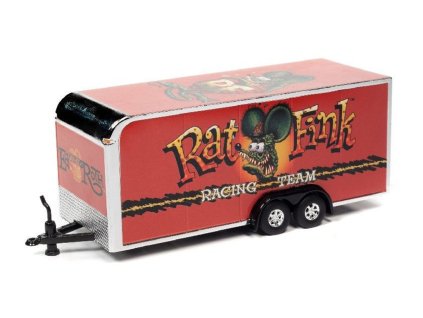 Přívěs Rat Fink červený 164 Auto World (2)