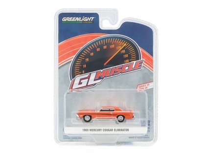 Mercury Cougar Eliminator 1969 1:64 - GreenLight  Mercury Cougar - kovový model 1/64