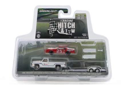 Chevrolet C30 Custom Deluxe + Chevrolet Monte Carlo SS #25 Folgers Coffee 1986 164 GreenLight