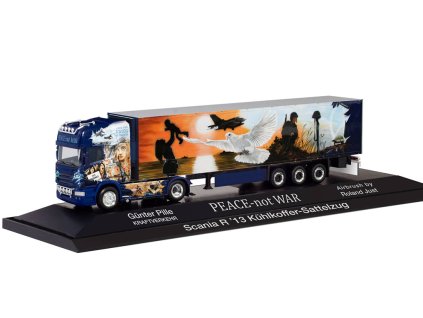 Scania R13 TL G.Pille PEACE not WAR 187 Herpa (1)