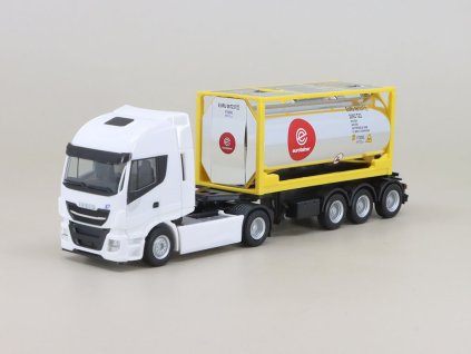 Iveco Stralis XP Návěs Eurotainer 1:87 - Herpa  Iveco Stralis XP SemiTrailer Eurotainer - sběratelský model 1/87