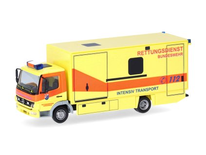 Mercedes Benz Atego 2008 Německá Vojenská Nemocnice 187 Herpa (1)